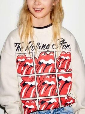 ZARA The Rolling Stones Crewneck Kids 8/9